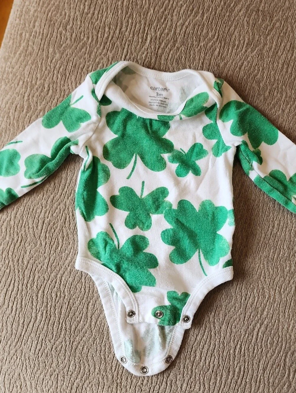 Carter's Green & White St. Patrick's and Harry Potter Baby One-Piece Bodysuits